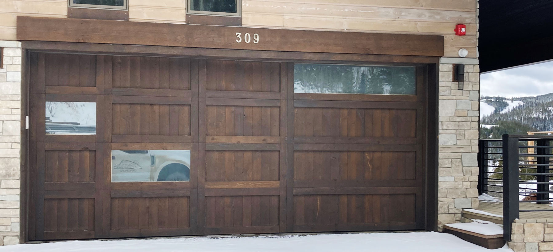 custom wood garage door in Tabernash, CO